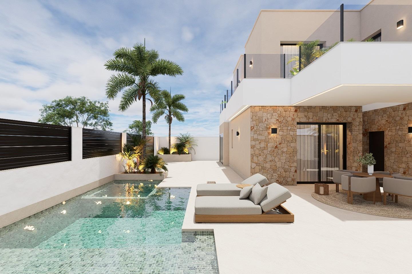 New Build - 4 Bedroom 4 Bathroom Villa in San Pedro del Pinatar - Los Antolinos  - Murcia