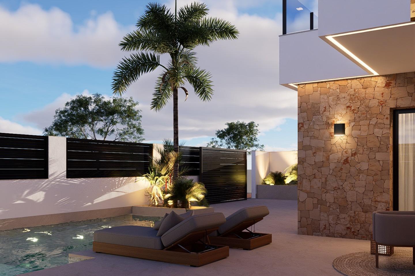 New Build - 4 Bedroom 4 Bathroom Villa in San Pedro del Pinatar - Los Antolinos  - Murcia