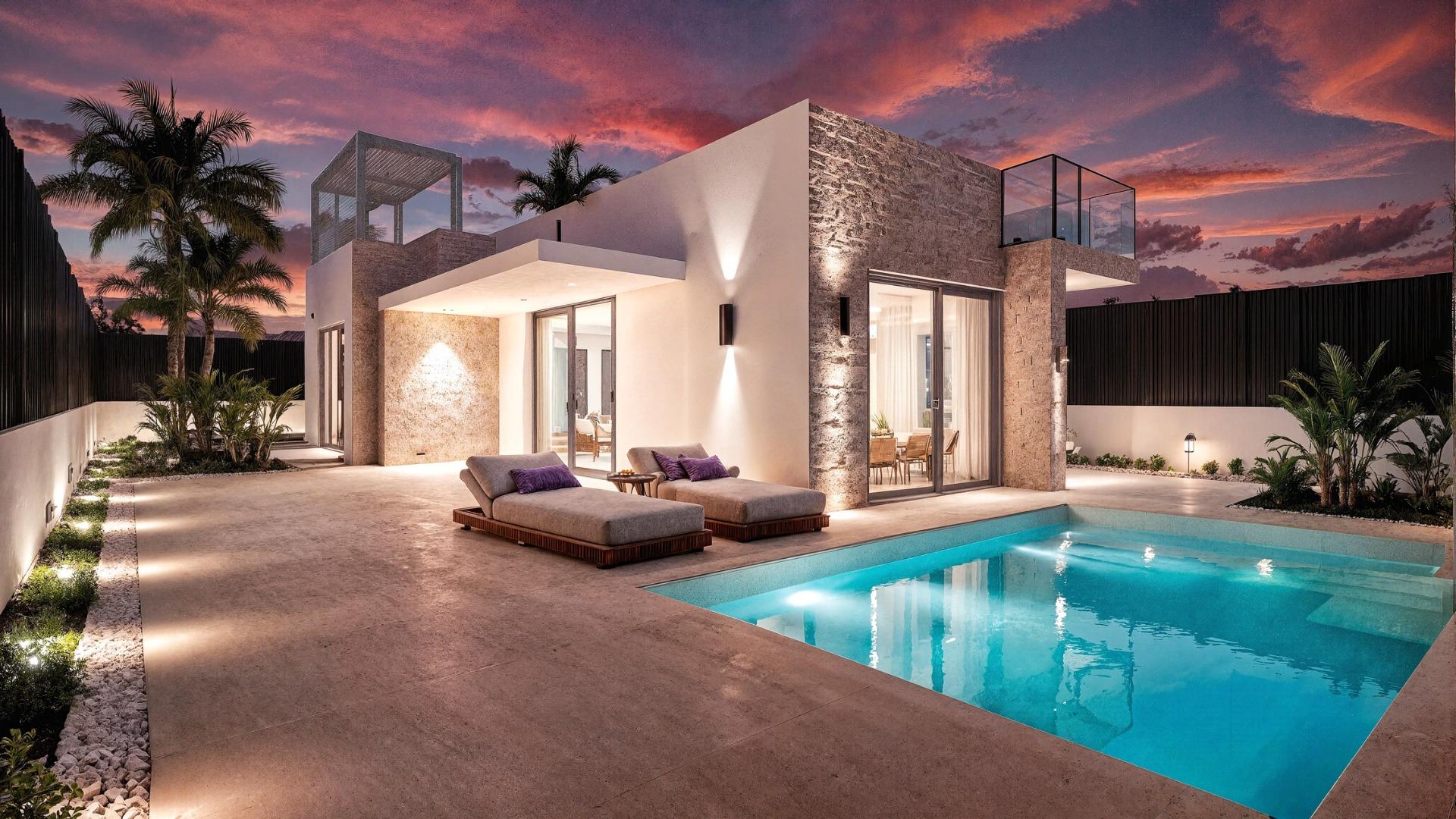 New Build - 3 Bedroom 2 Bathroom Villa in Los Alcazares - Torre del Rame  - Murcia