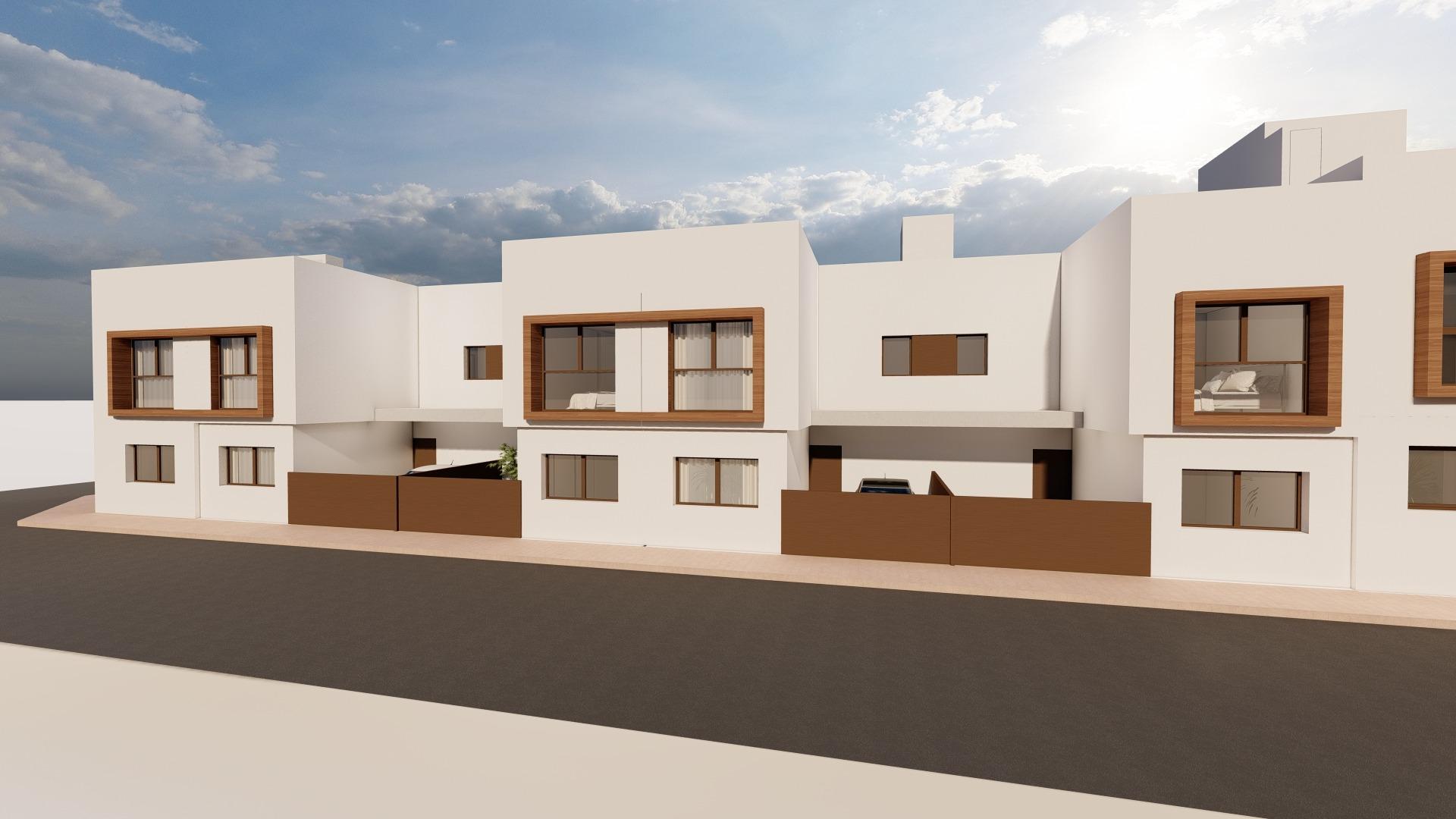 New Build - 3 Bedroom 3 Bathroom Town House in San Javier - pueblo  - Murcia