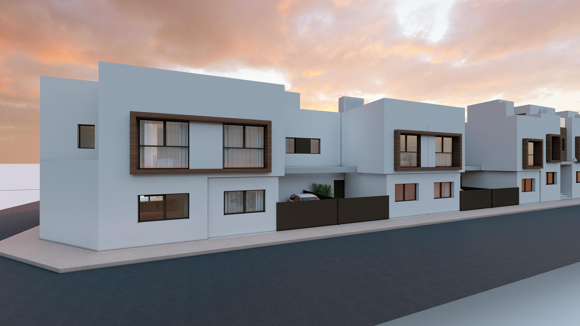 New Build - 3 Bedroom 3 Bathroom Town House in San Javier - pueblo  - Murcia