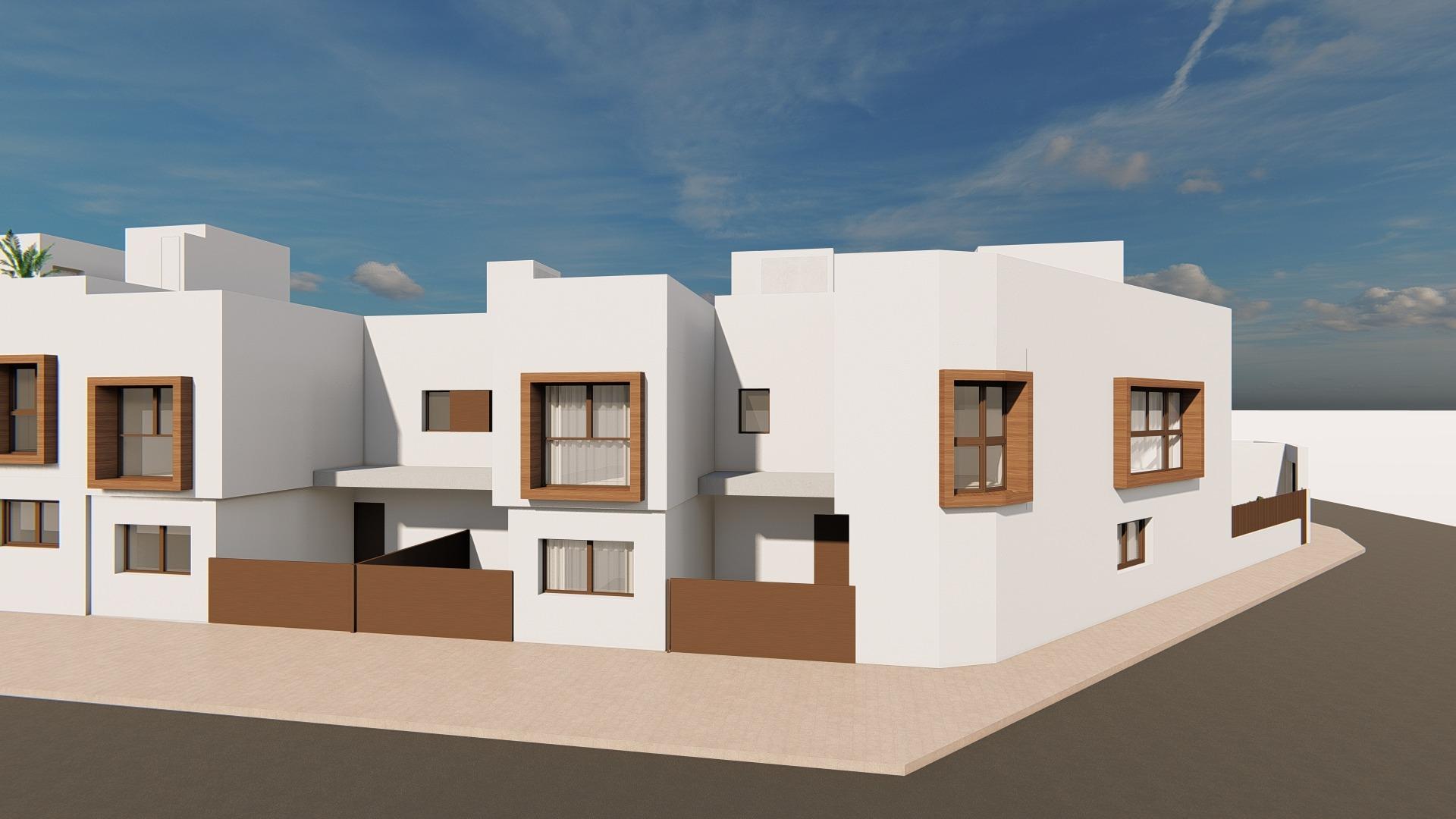 New Build - 3 Bedroom 3 Bathroom Town House in San Javier - pueblo  - Murcia