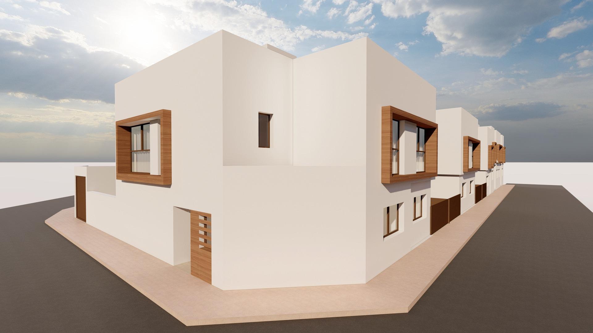 New Build - 3 Bedroom 3 Bathroom Town House in San Javier - pueblo  - Murcia