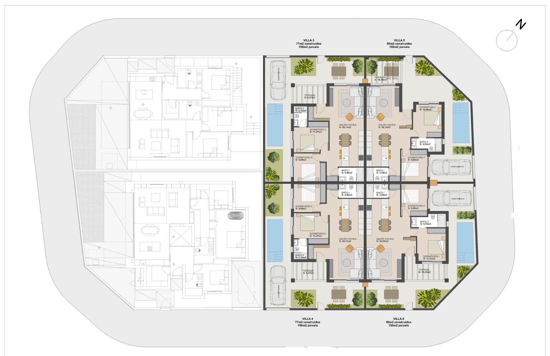New Build - 2 Bedroom 2 Bathroom Quad House in Torre Pacheco - El Alba  - Murcia