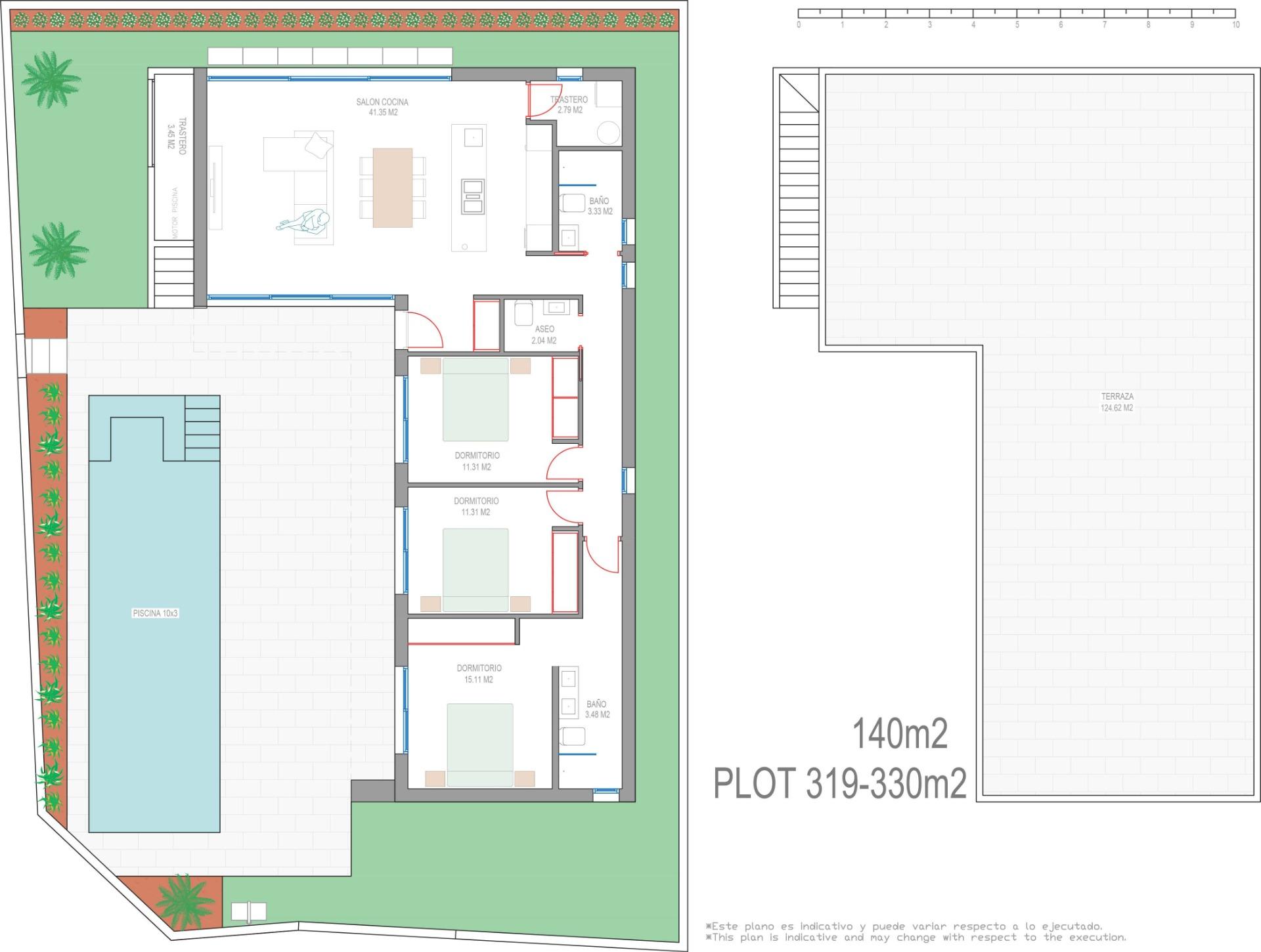New Build - 3 Bedroom 2 Bathroom Villa in San Javier - Parque del doce  - Murcia