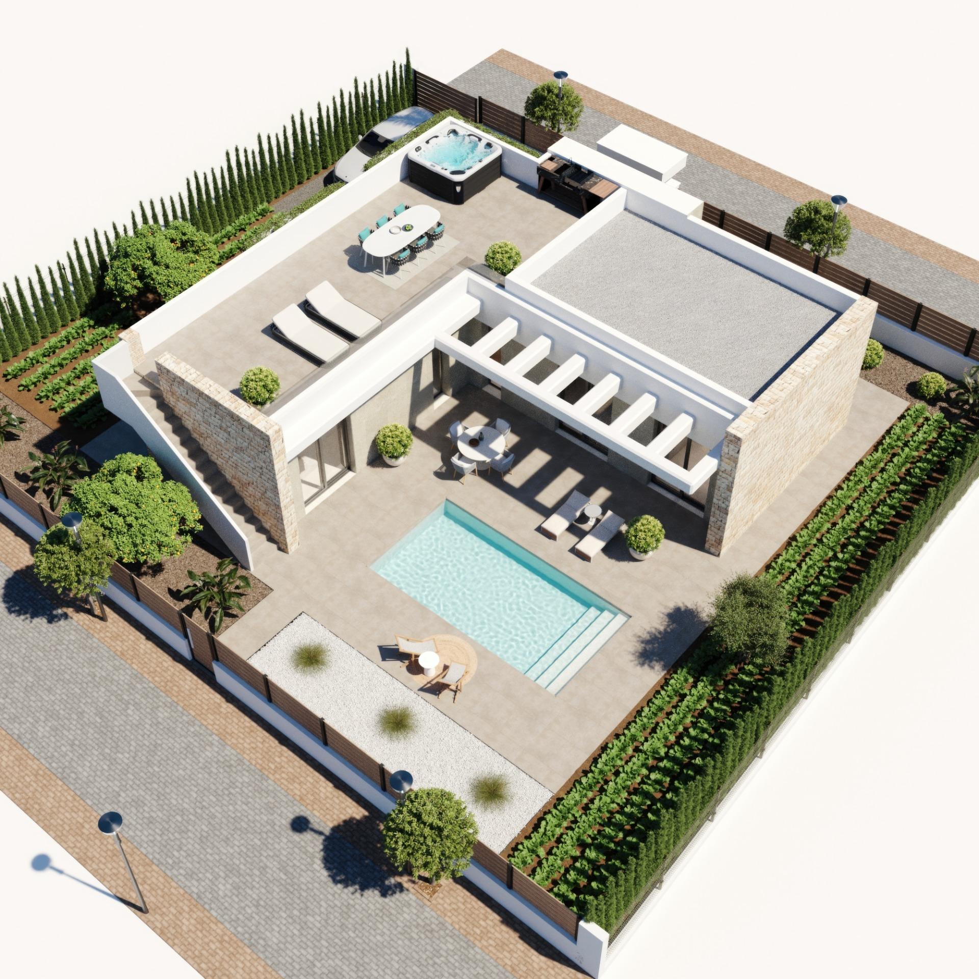 New Build - 3 Bedroom 2 Bathroom Villa in Fuente Álamo - Hacienda del Alamo  - Murcia