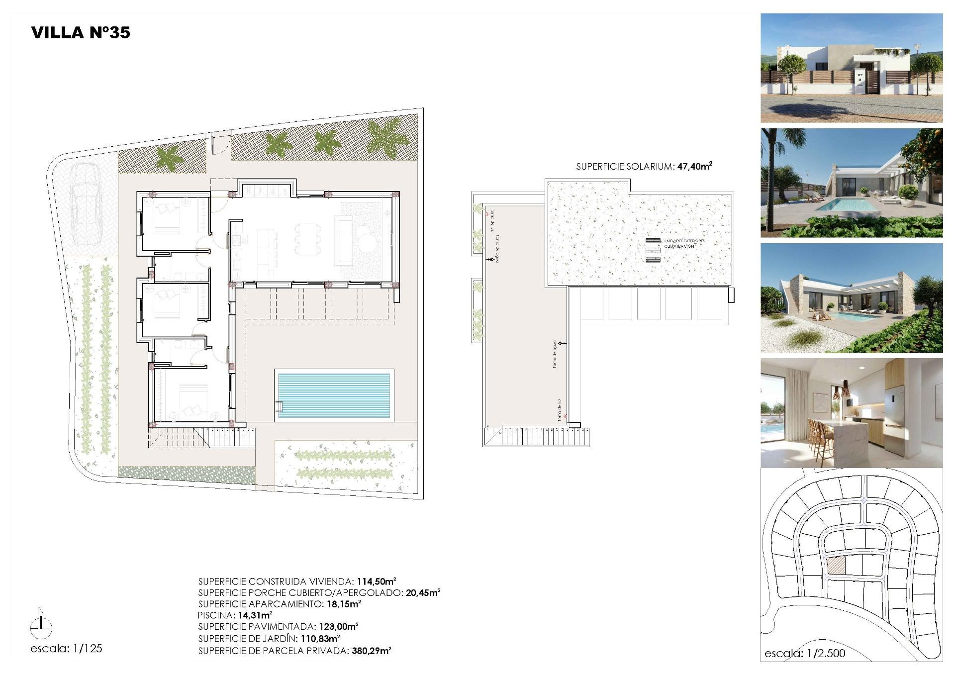 New Build - 3 Bedroom 2 Bathroom Villa in Fuente Álamo - Hacienda del Alamo  - Murcia
