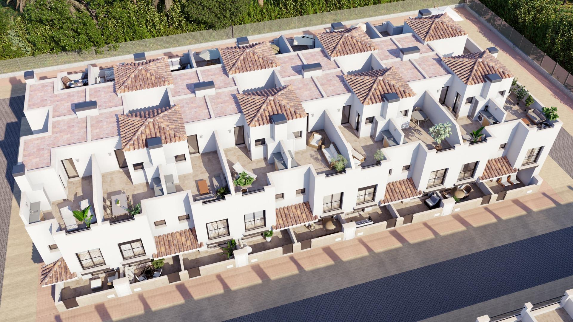 New Build - 3 Bedroom 2 Bathroom Town House in Torre Pacheco - Santa Rosalia pueblo  - Murcia