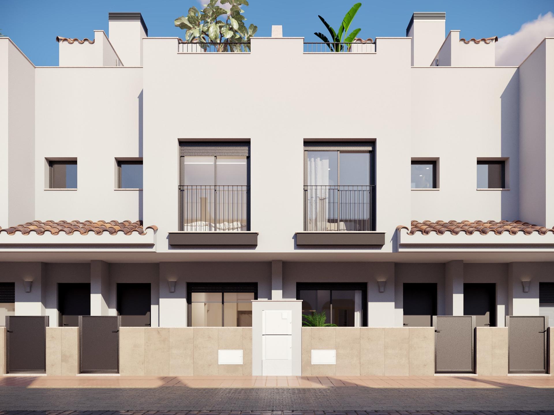New Build - 3 Bedroom 2 Bathroom Town House in Torre Pacheco - Santa Rosalia pueblo  - Murcia