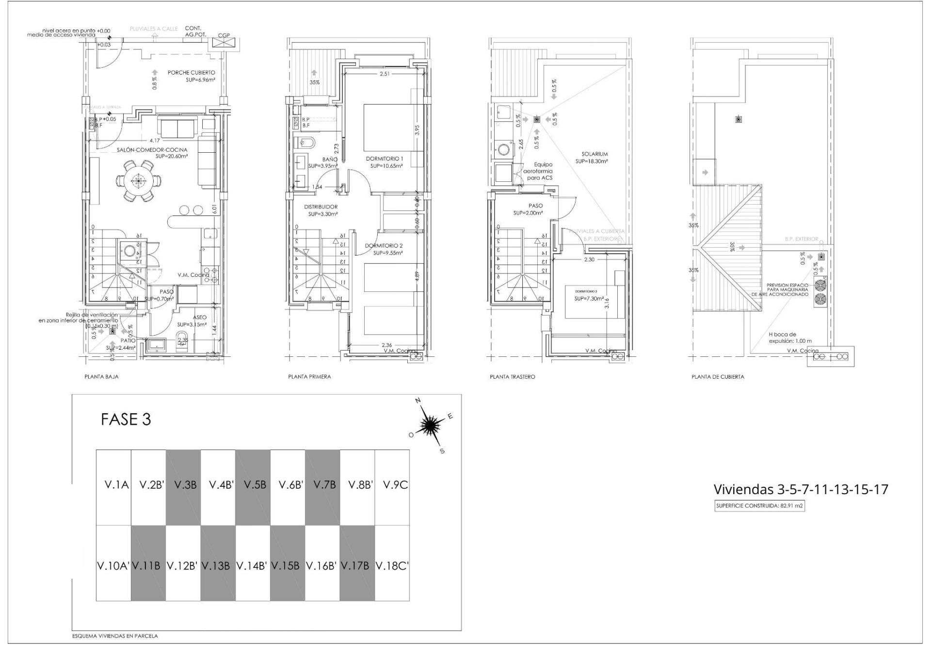 New Build - 3 Bedroom 2 Bathroom Town House in Torre Pacheco - Santa Rosalia pueblo  - Murcia