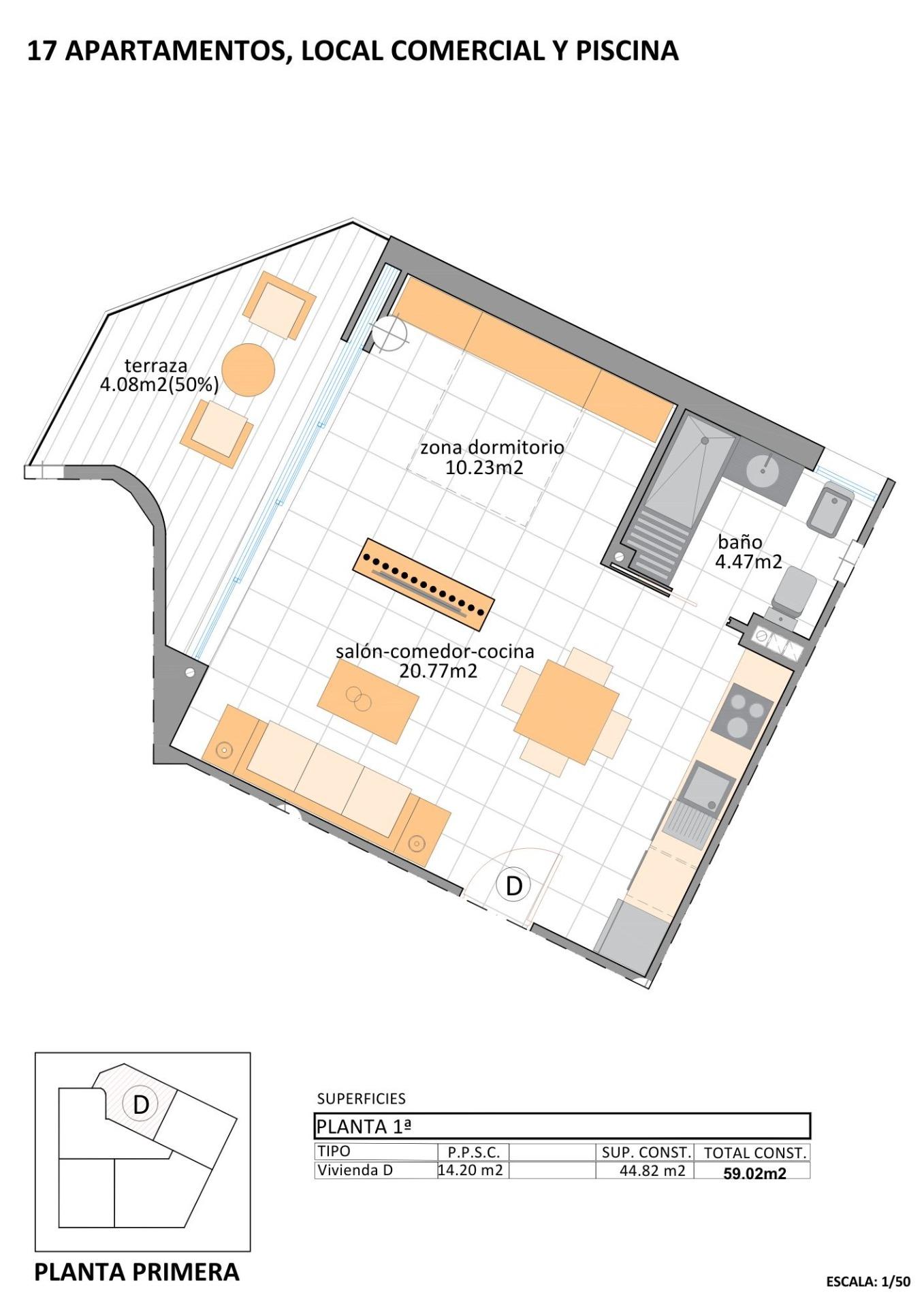 New Build - 1 Bathroom Apartment in San Pedro del Pinatar - Lo Pagan  - Murcia