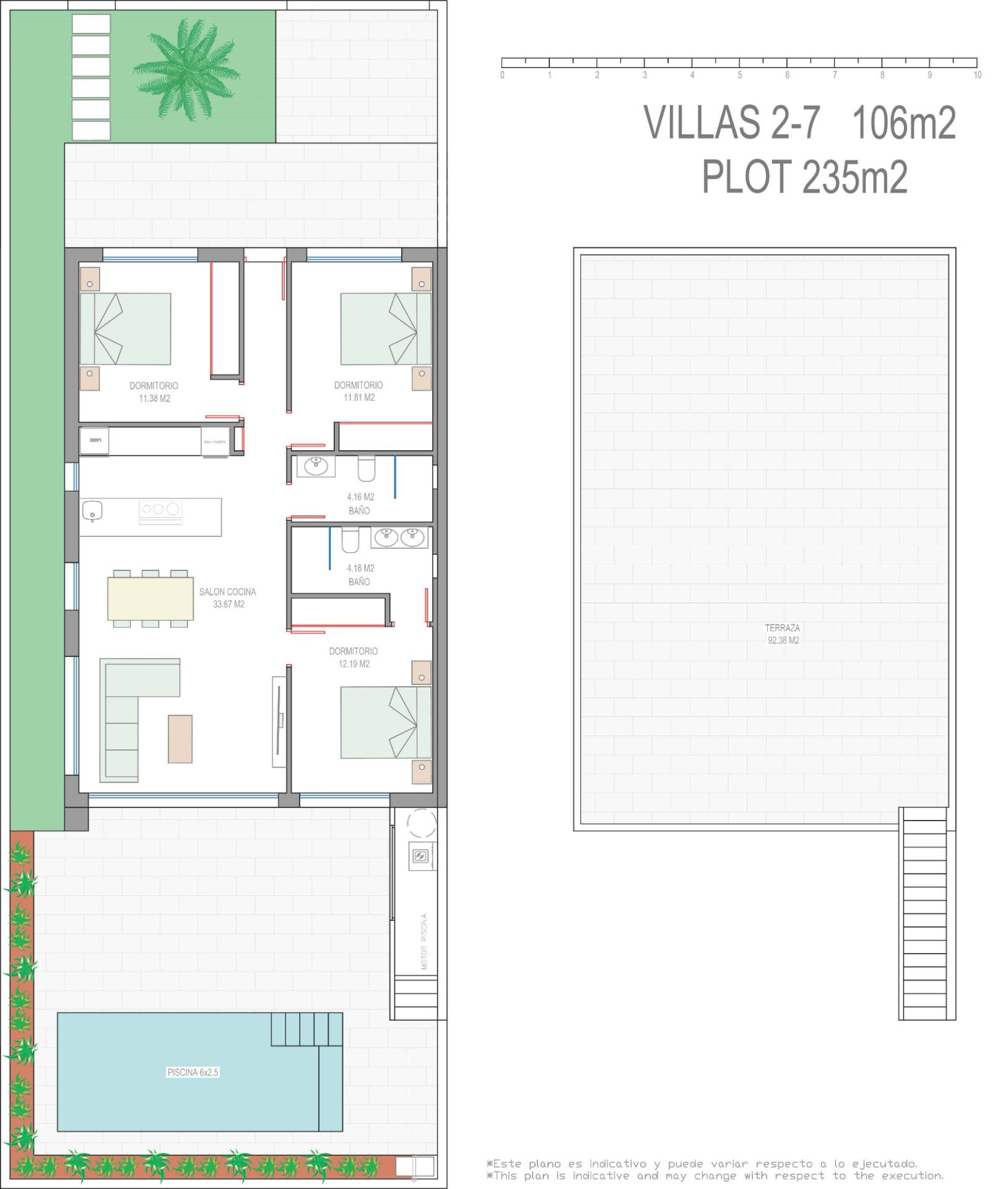 New Build - 3 Bedroom 2 Bathroom Villa in Los Alcazares - Serena Golf  - Murcia