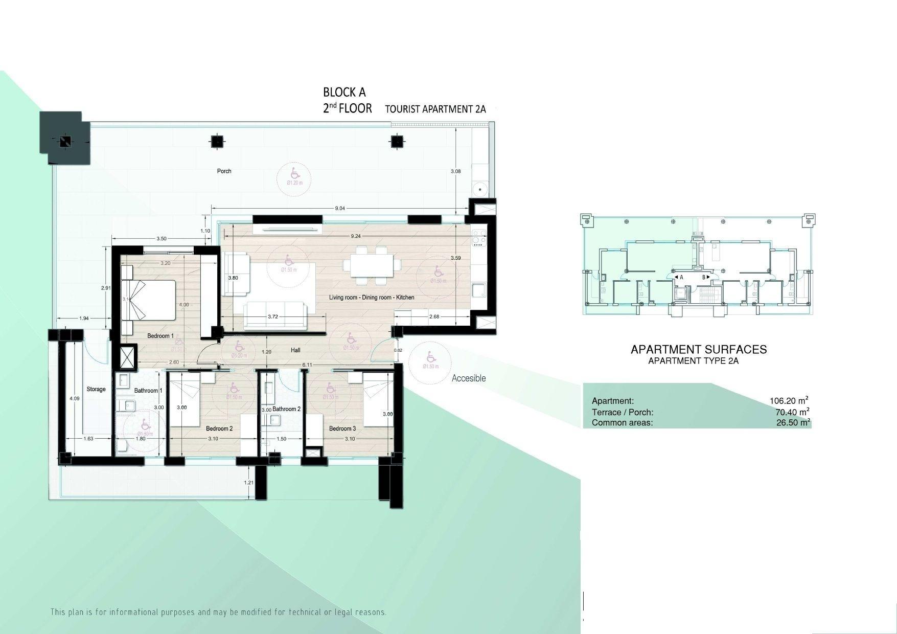 New Build - 3 Bedroom 2 Bathroom Apartment in Los Alcazares - Los Narejos  - Murcia