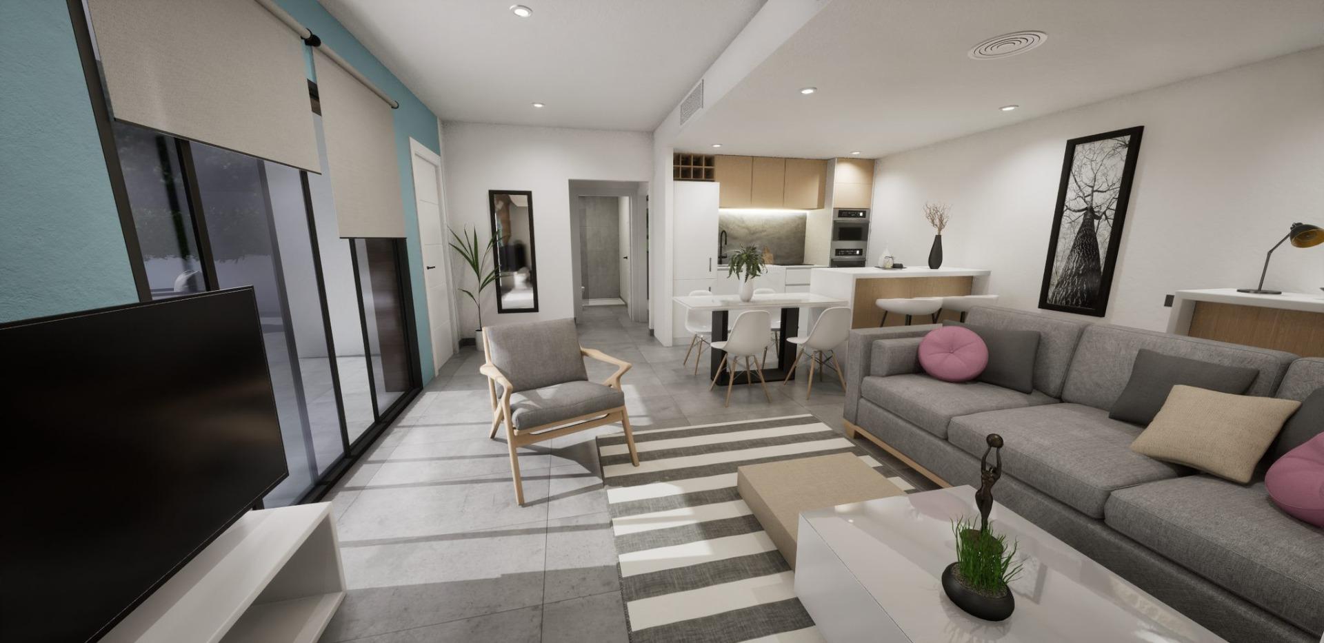 New Build - 3 Bedroom 2 Bathroom Quad House in Torre Pacheco - pueblo  - Murcia