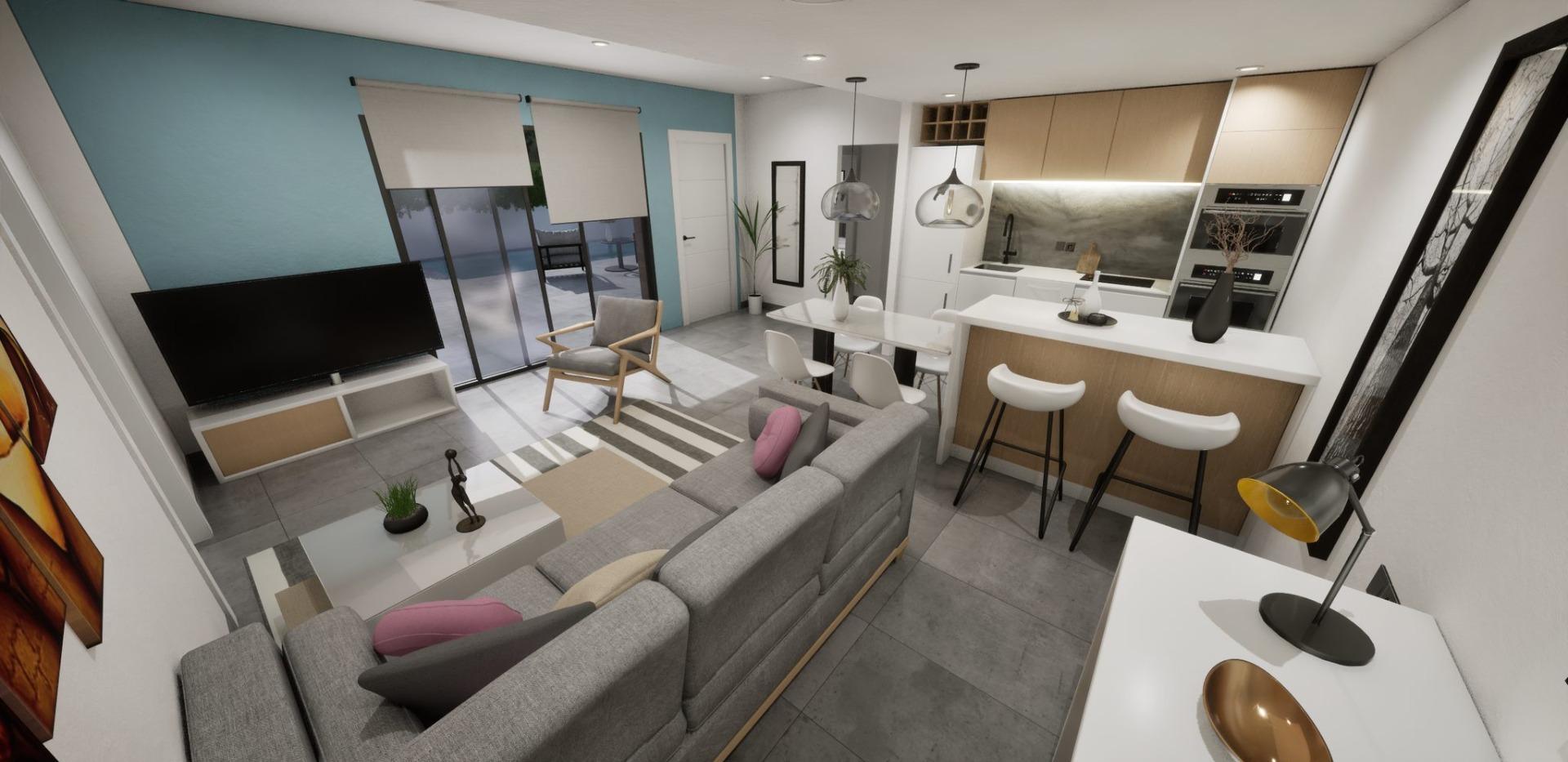 New Build - 3 Bedroom 2 Bathroom Quad House in Torre Pacheco - pueblo  - Murcia