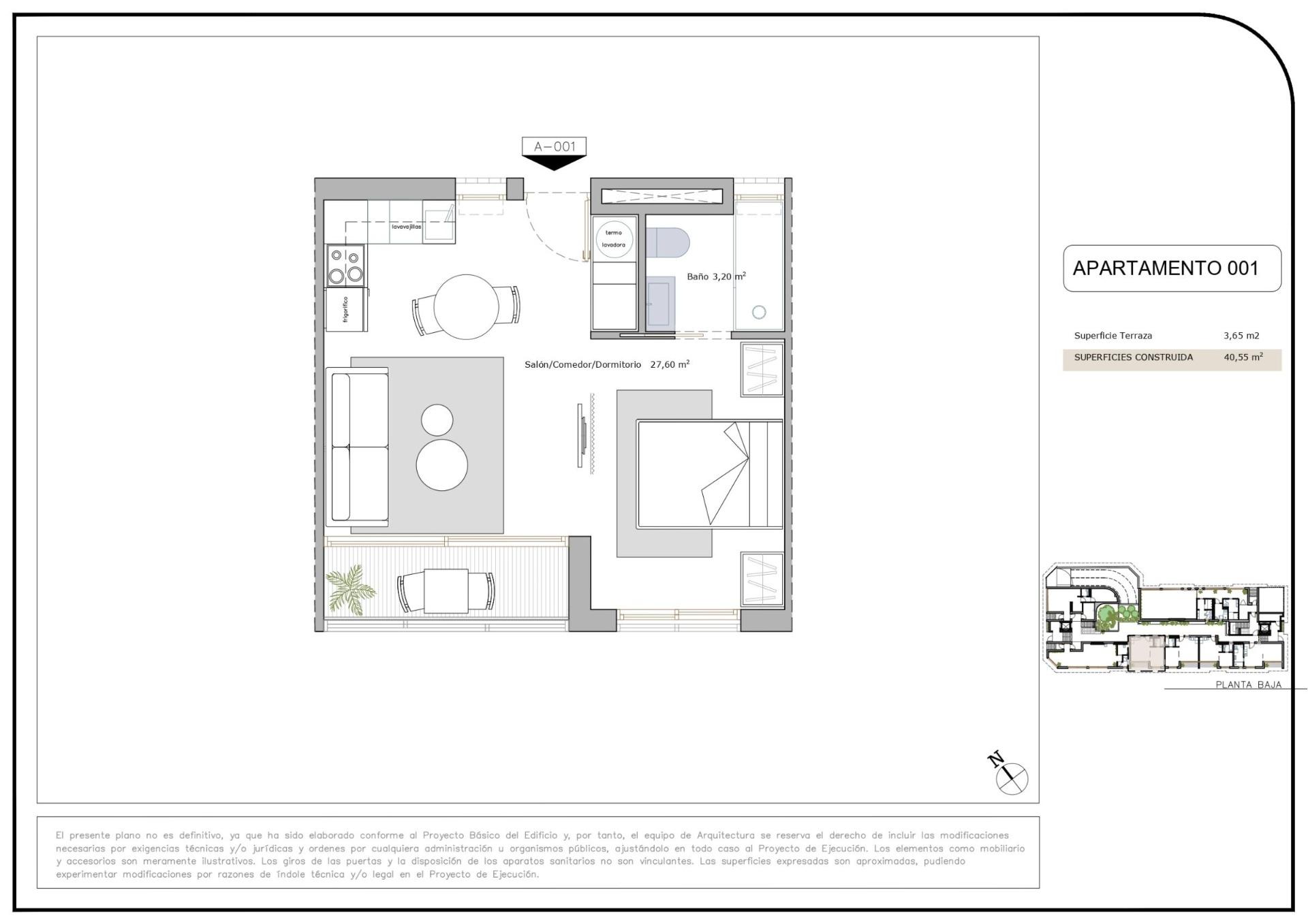 New Build - 1 Bathroom Apartment in San Pedro del Pinatar - Lo Pagan  - Murcia