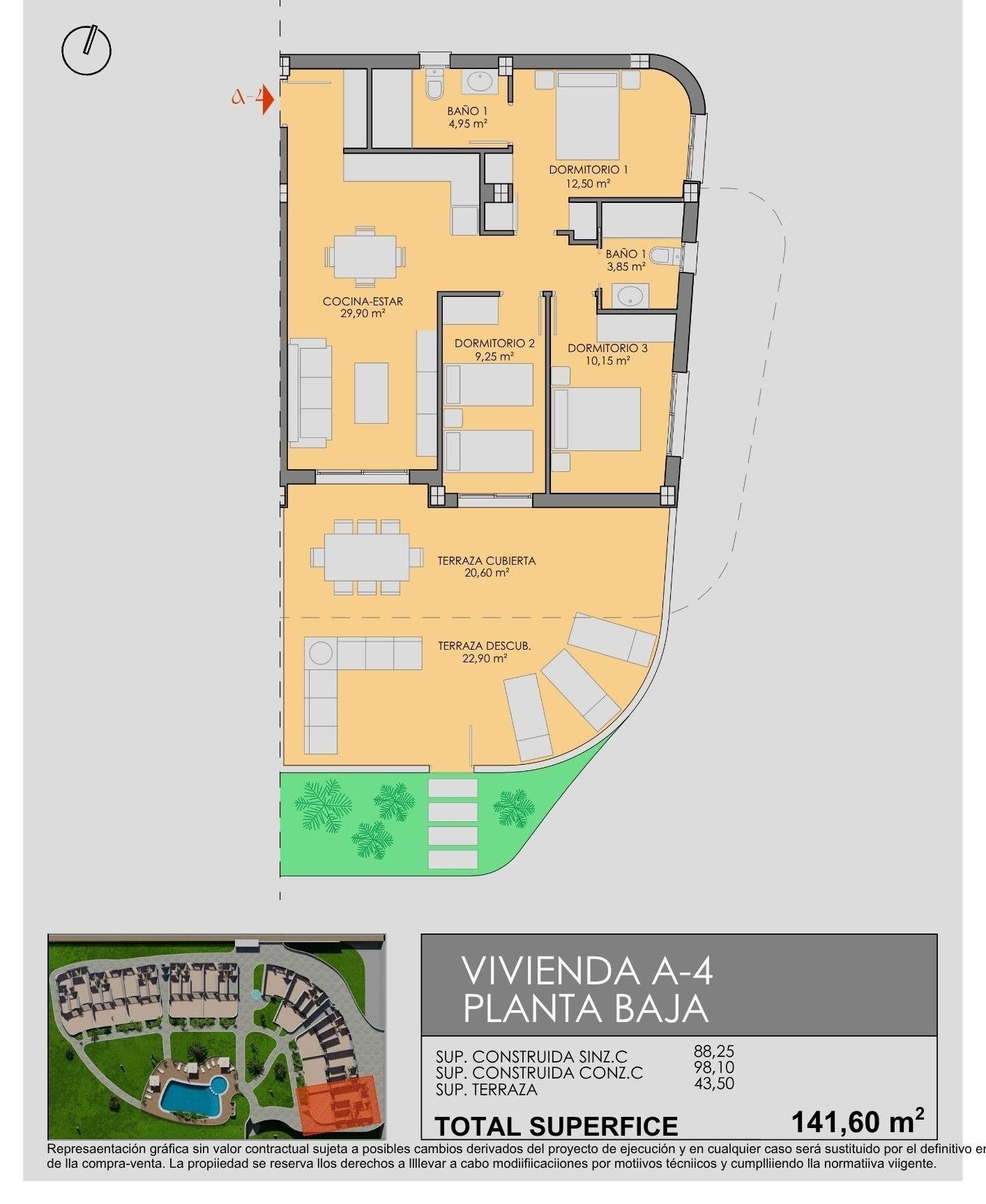 New Build - 3 Bedroom 2 Bathroom Apartment in Los Alcazares - Serena Golf  - Murcia