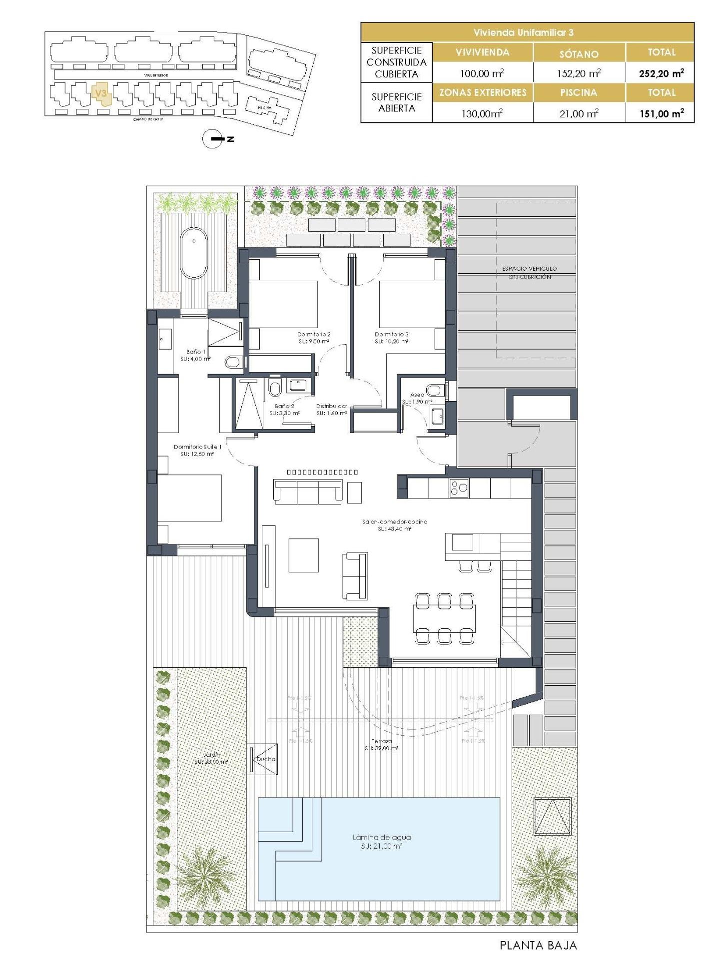 New Build - 3 Bedroom 2 Bathroom Villa in Los Alcazares - Serena Golf  - Murcia