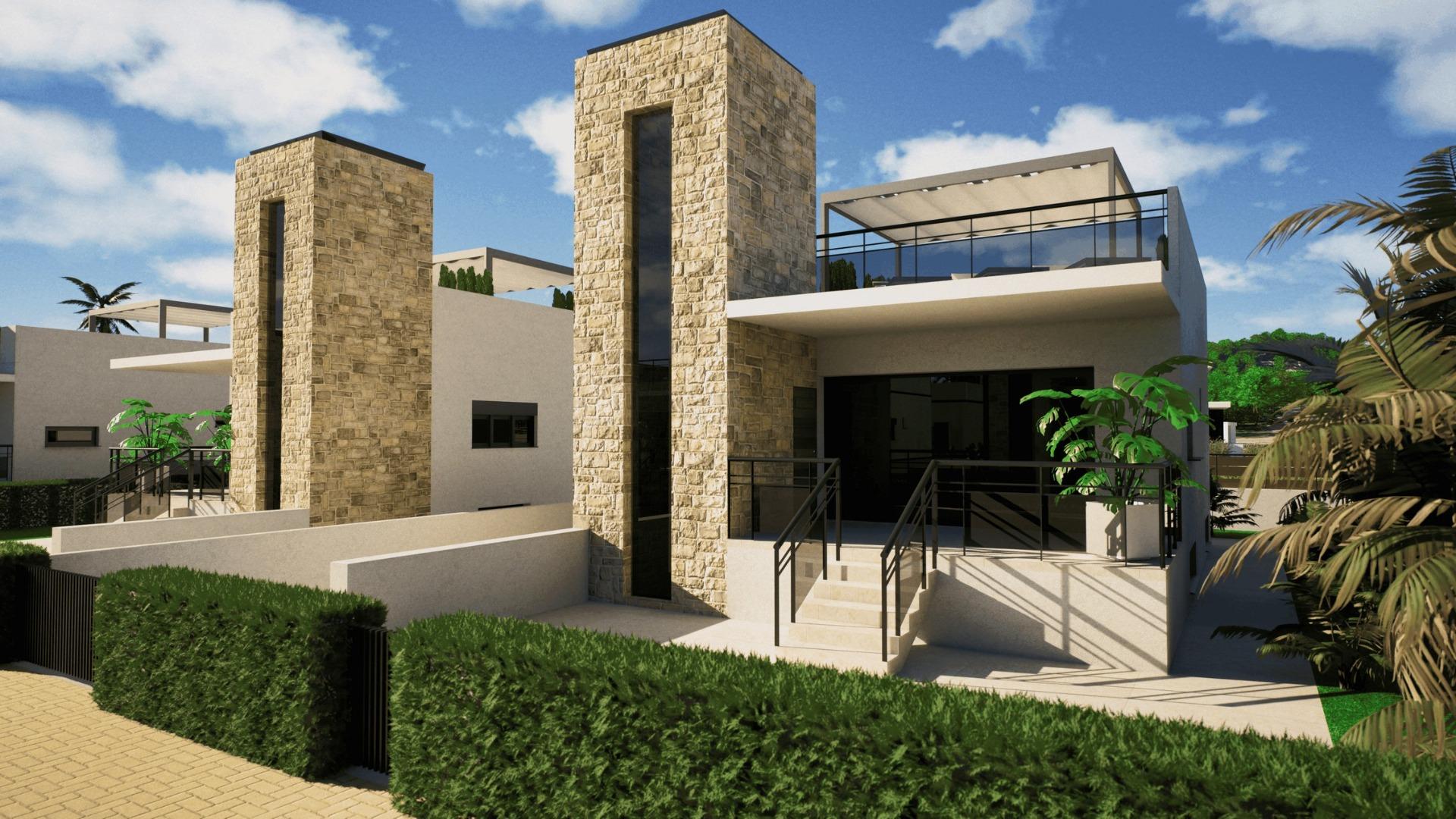 New Build - 3 Bedroom 2 Bathroom Villa in Mazarron - Camposol Golf  - Murcia