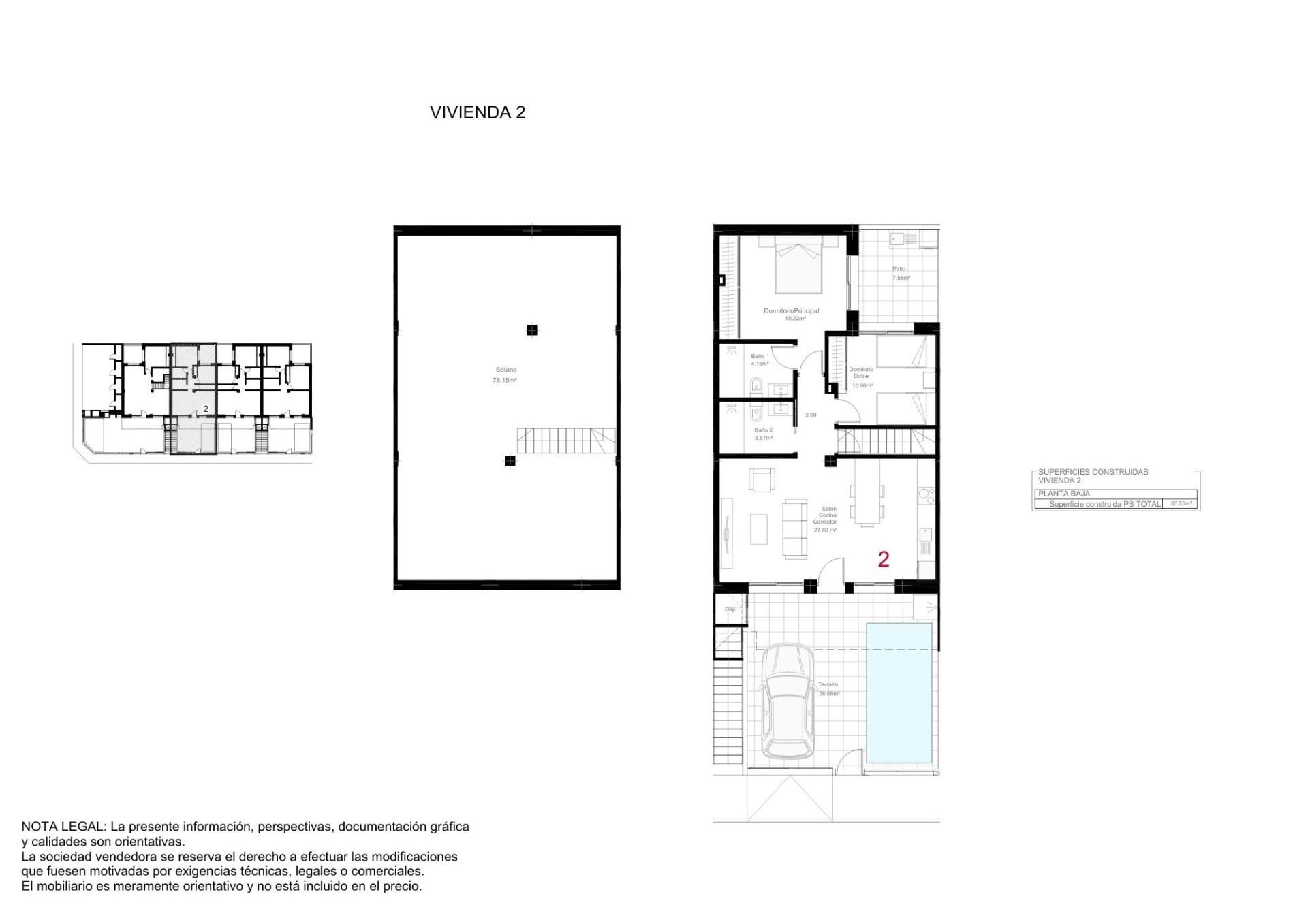 New Build - 2 Bedroom 2 Bathroom Bungalow in San Pedro del Pinatar - Las Esperanzas  - Murcia