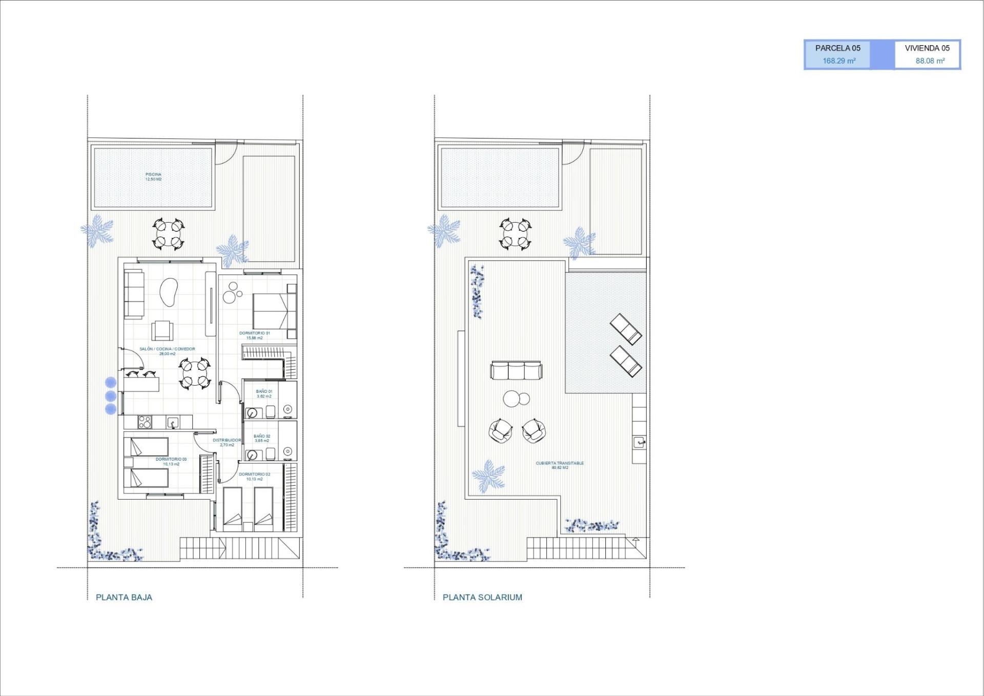 New Build - 3 Bedroom 2 Bathroom Villa in Torre Pacheco - El Jimenado  - Murcia