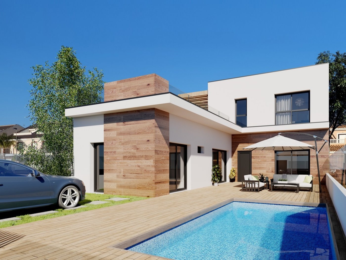 New Build - 3 Bedroom 2 Bathroom Town House in San Javier - Parque del doce  - Murcia