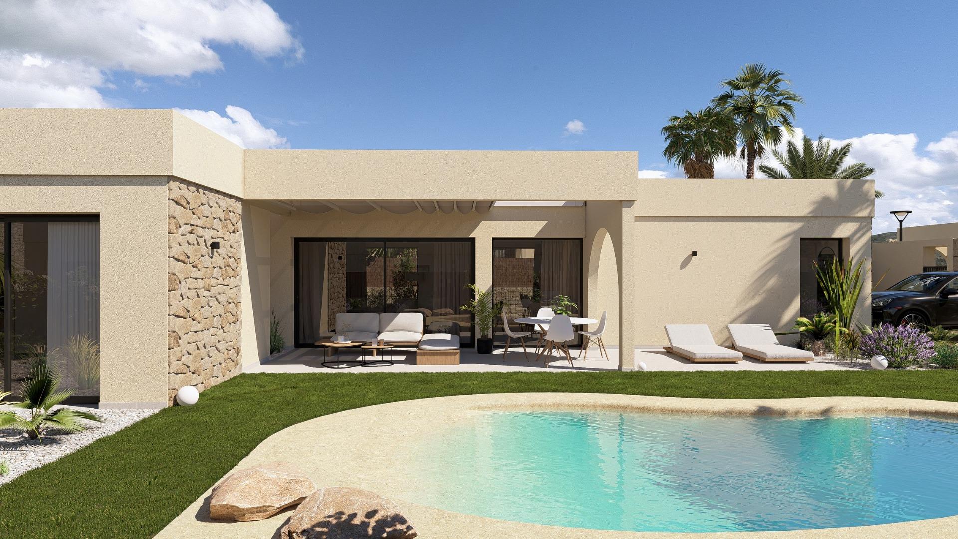 New Build - 2 Bedroom 2 Bathroom Villa in Baños y Mendigo - Altaona Golf  - Murcia