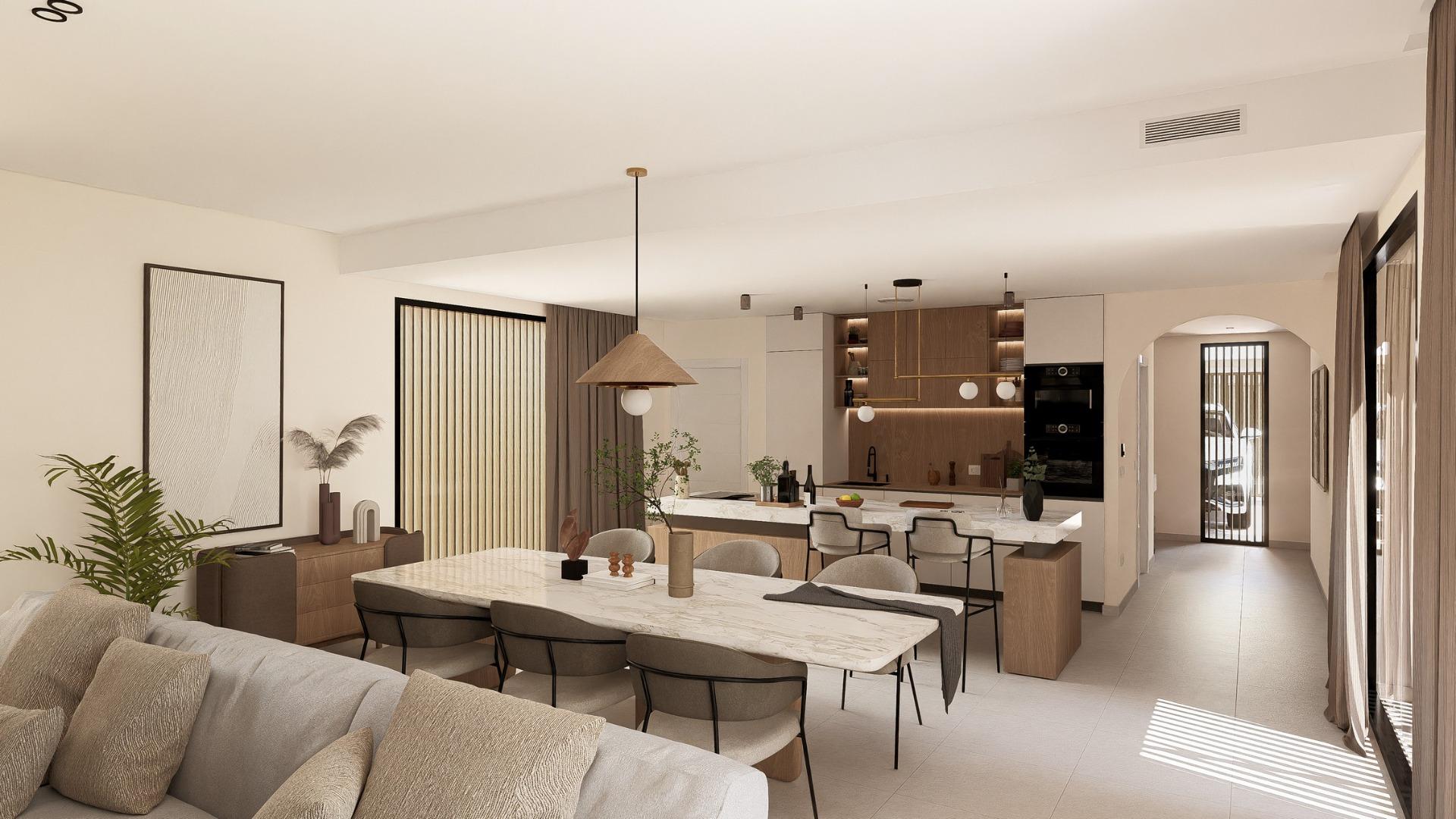 New Build - 2 Bedroom 2 Bathroom Villa in Baños y Mendigo - Altaona Golf  - Murcia