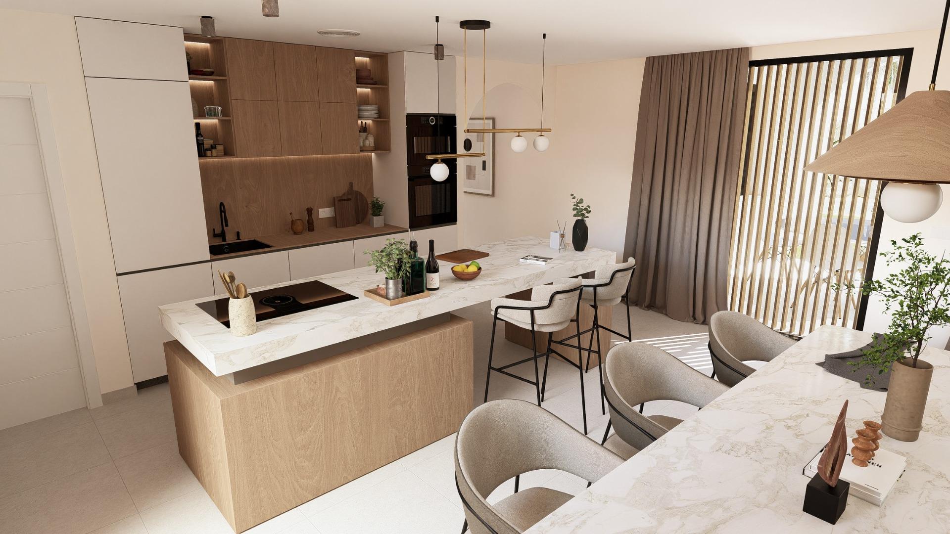 New Build - 2 Bedroom 2 Bathroom Villa in Baños y Mendigo - Altaona Golf  - Murcia