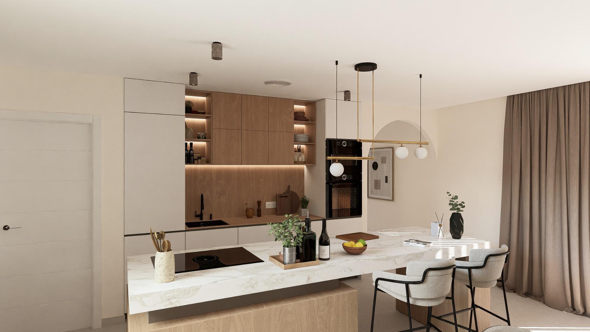 New Build - 2 Bedroom 2 Bathroom Villa in Baños y Mendigo - Altaona Golf  - Murcia