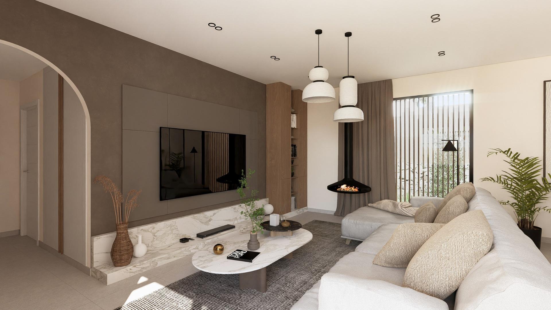New Build - 2 Bedroom 2 Bathroom Villa in Baños y Mendigo - Altaona Golf  - Murcia