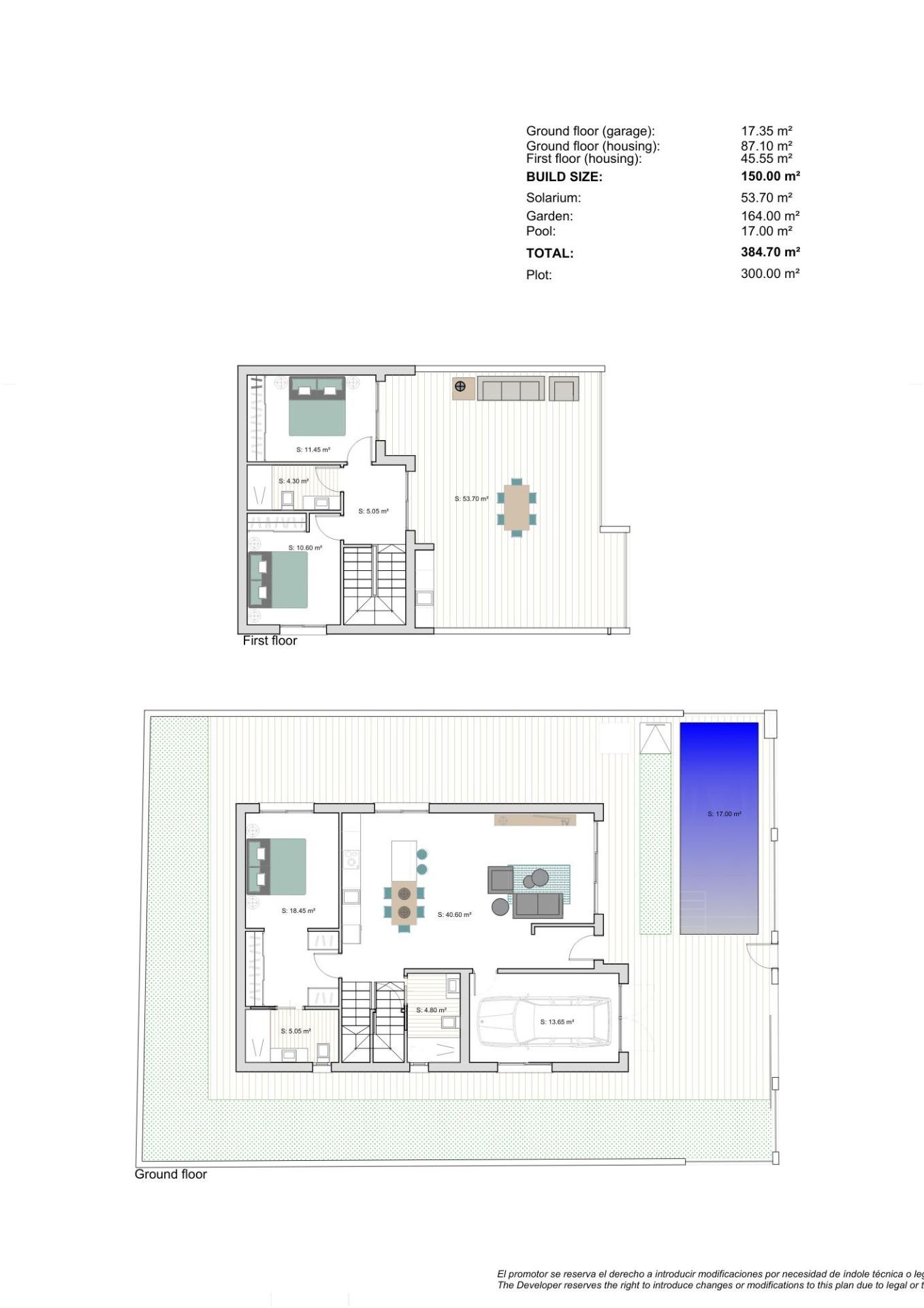 New Build - 3 Bedroom 3 Bathroom Villa in Los Alcazares - Los Alcazares  - Murcia