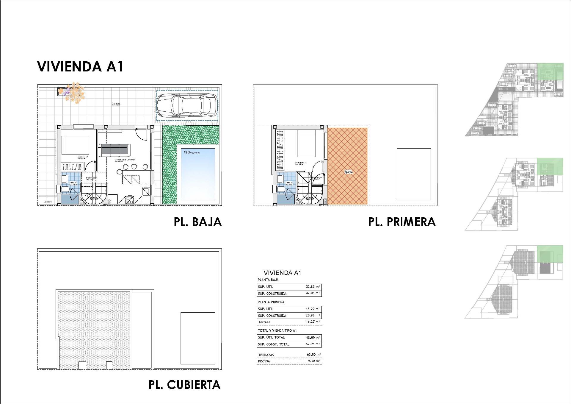 New Build - 2 Bedroom 2 Bathroom Villa in Puerto de Mazarron - Mar De Plata  - Murcia