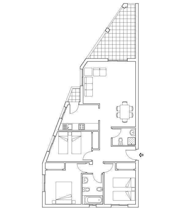 For sale - 3 Bedroom 2 Bathroom Apartment in cabo Roig - Costa Blanca  - Alicante