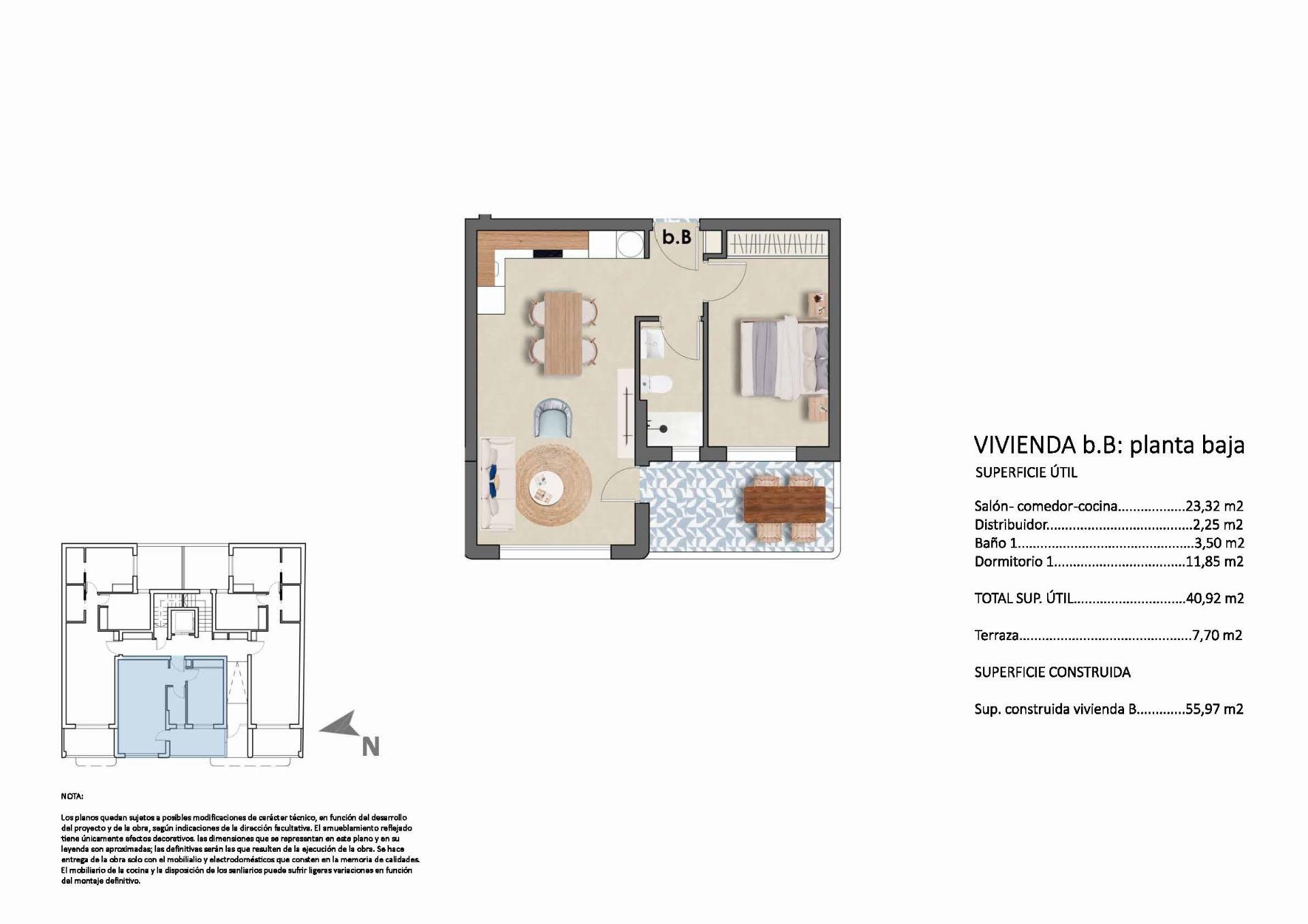 For sale - 1 Bedroom 1 Bathroom Apartment in Pilar de La Horadada - Torre De La Horadada  - Alicante