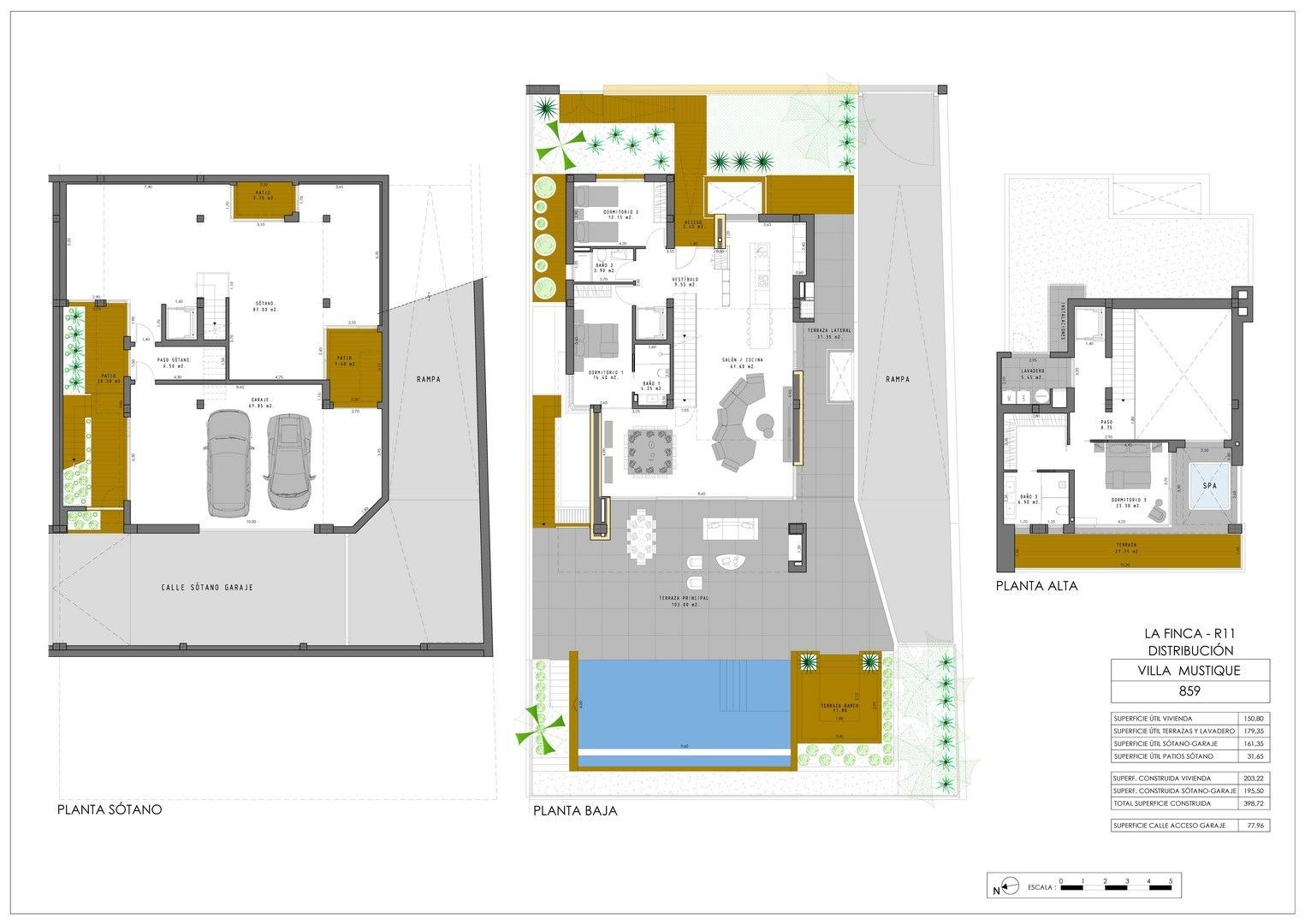 For sale - 3 Bedroom 3 Bathroom Villa in Algorfa - La Finca Golf  - Alicante