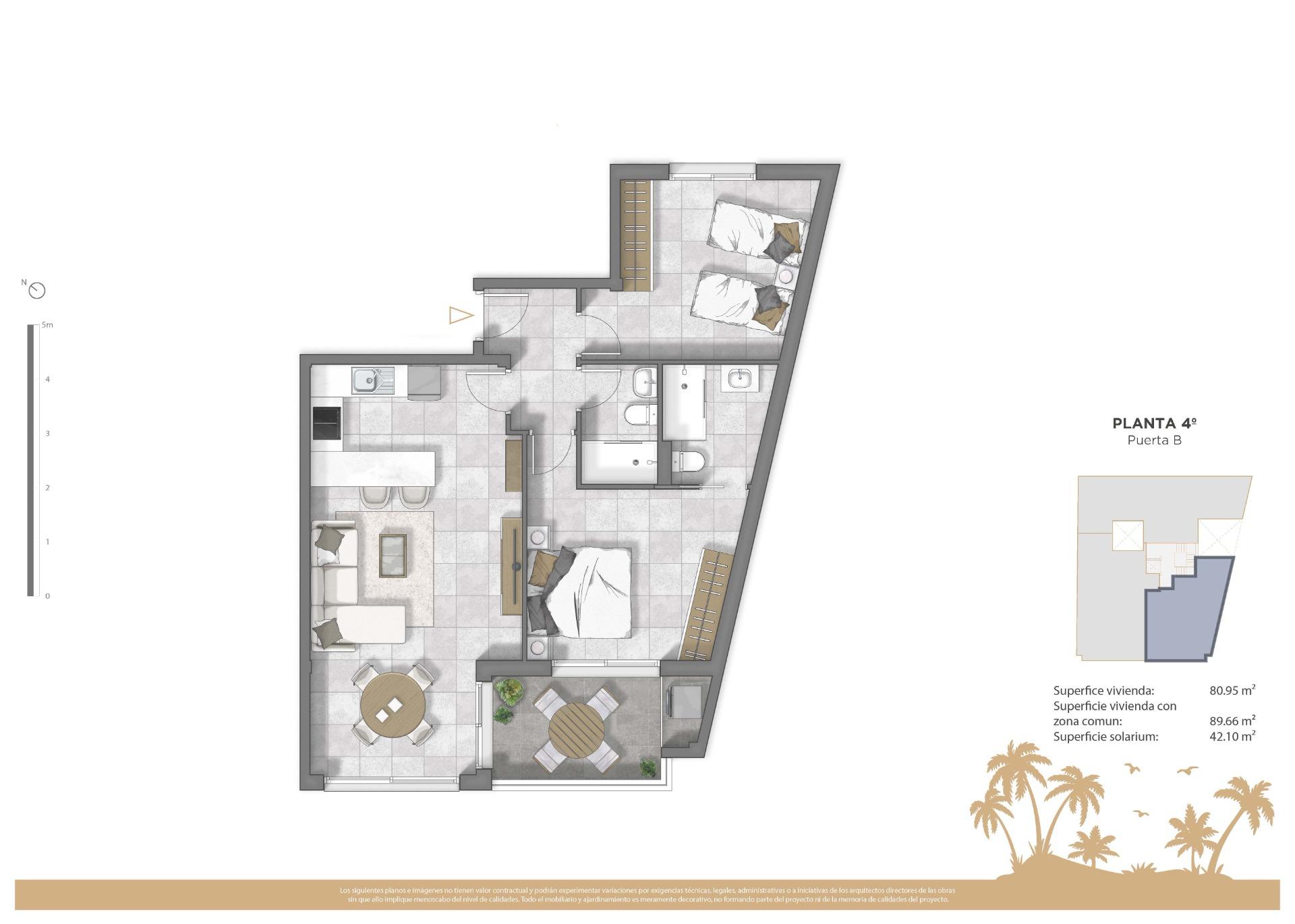 For sale - 2 Bedroom 2 Bathroom Penthouse in Guardamar del Segura - Pueblo  - Alicante