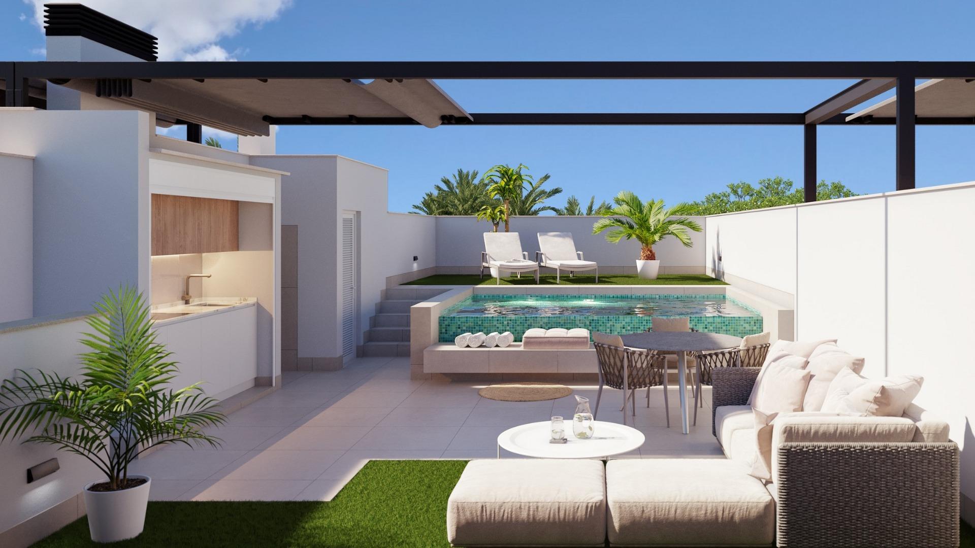 For sale - 3 Bedroom 2 Bathroom Bungalow in Pilar de La Horadada - pueblo  - Alicante