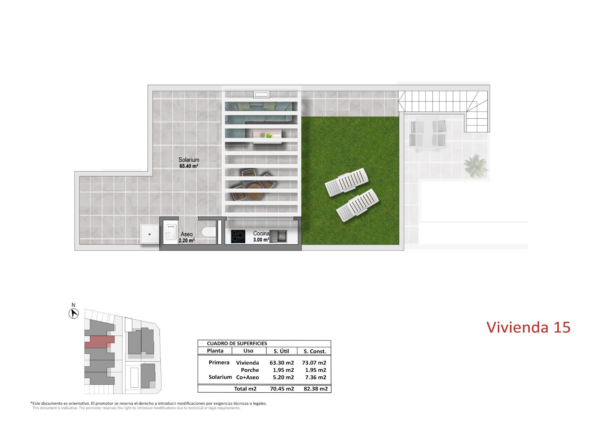 For sale - 2 Bedroom 2 Bathroom Bungalow in Pilar de La Horadada - pueblo  - Alicante