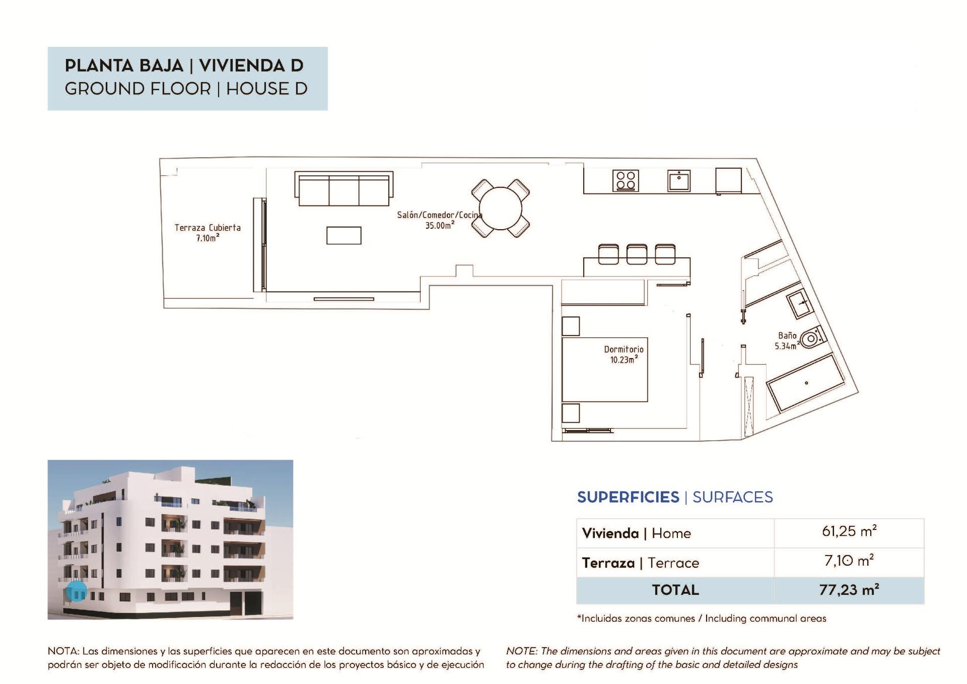 For sale - 1 Bedroom 1 Bathroom Apartment in Torrevieja - Centro  - Alicante