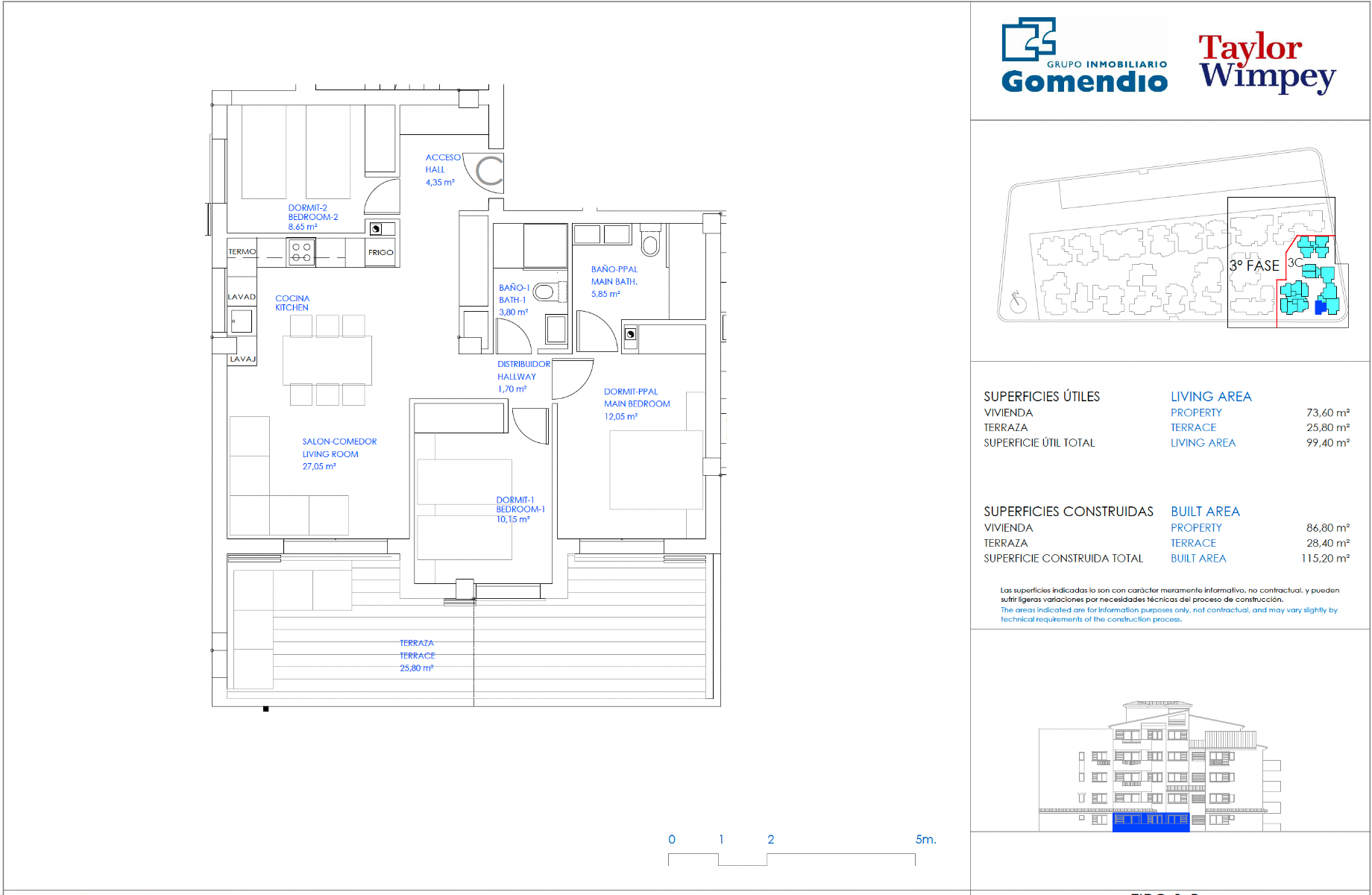 For sale - 3 Bedroom 2 Bathroom Apartament in Punta Prima - Punta Prima  - Alicante