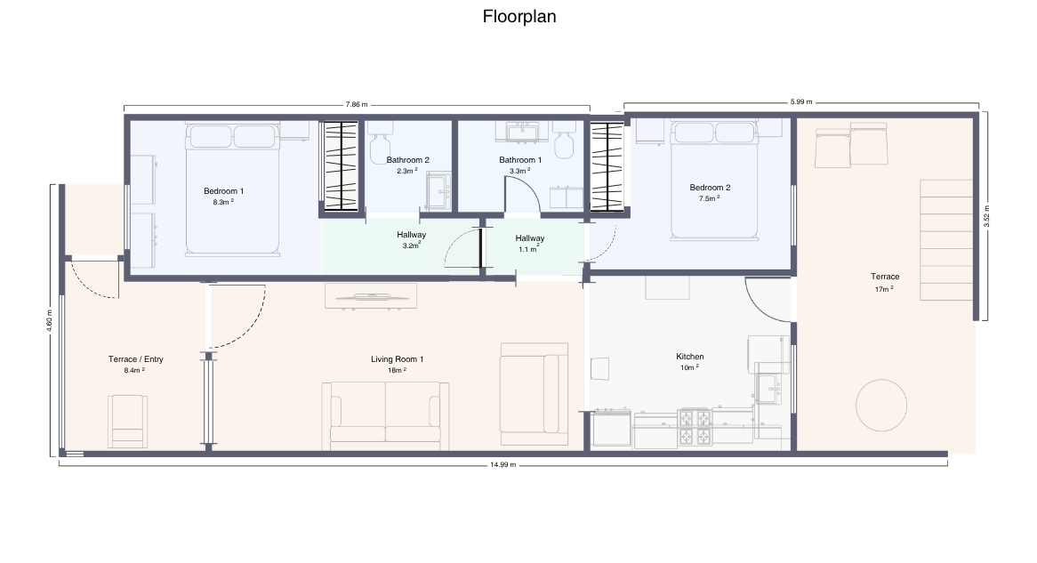 For sale - 2 Bedroom 2 Bathroom Villa in Villamartin - Costa Blanca  - Alicante