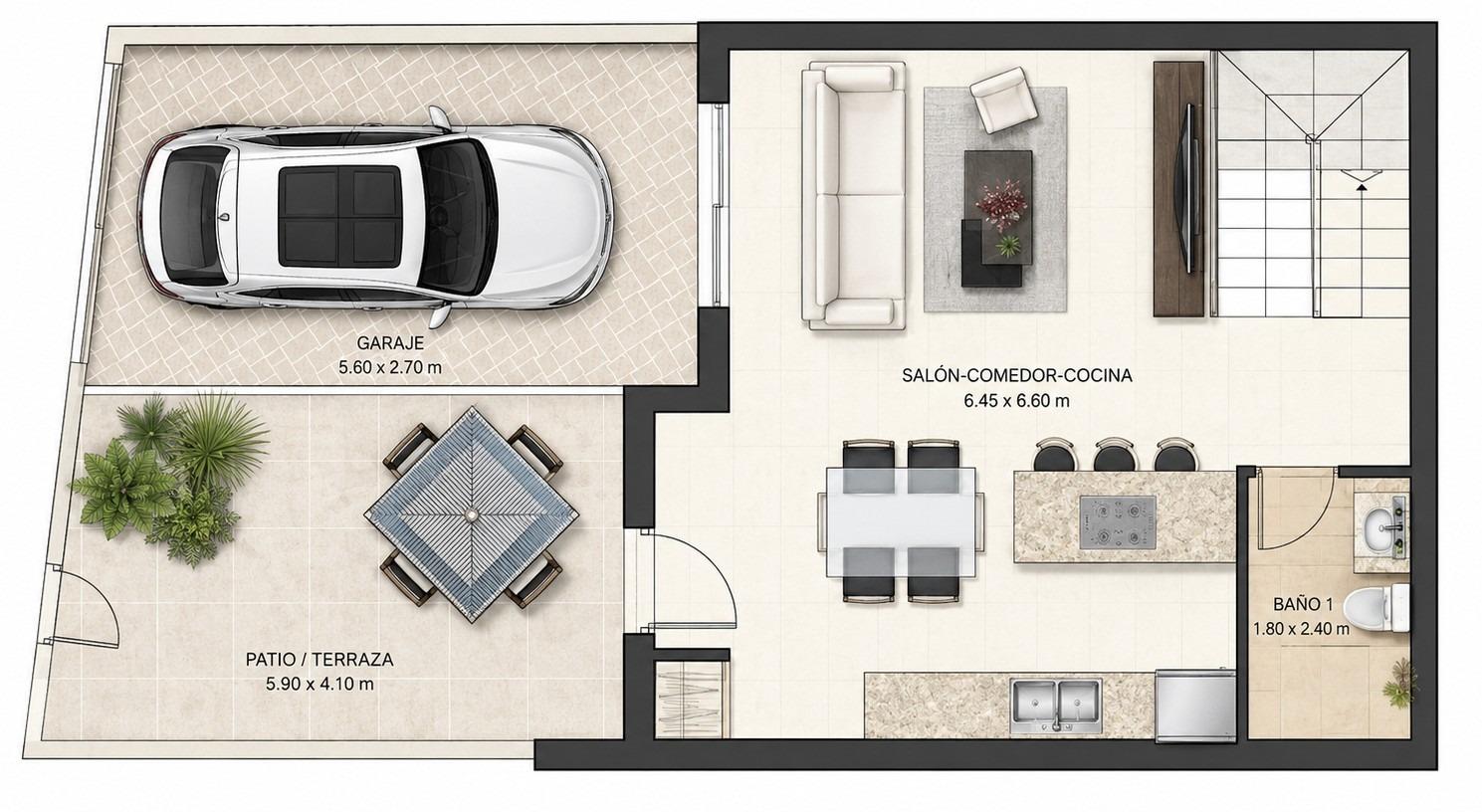 For sale - 3 Bedroom 3 Bathroom Town House in Orihuela Costa - Villamartín-las Filipinas  - Alicante