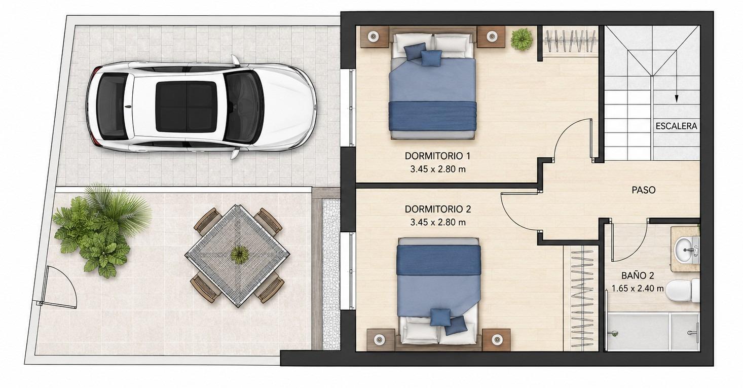 For sale - 3 Bedroom 3 Bathroom Town House in Orihuela Costa - Villamartín-las Filipinas  - Alicante